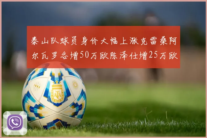 泰山队球员身价大幅上涨克雷桑阿尔瓦罗各增50万欧陈泽仕增25万欧